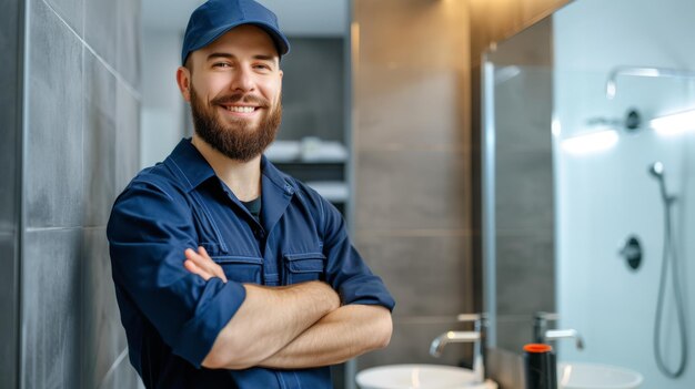 Local emergency plumber working on urgent home repair